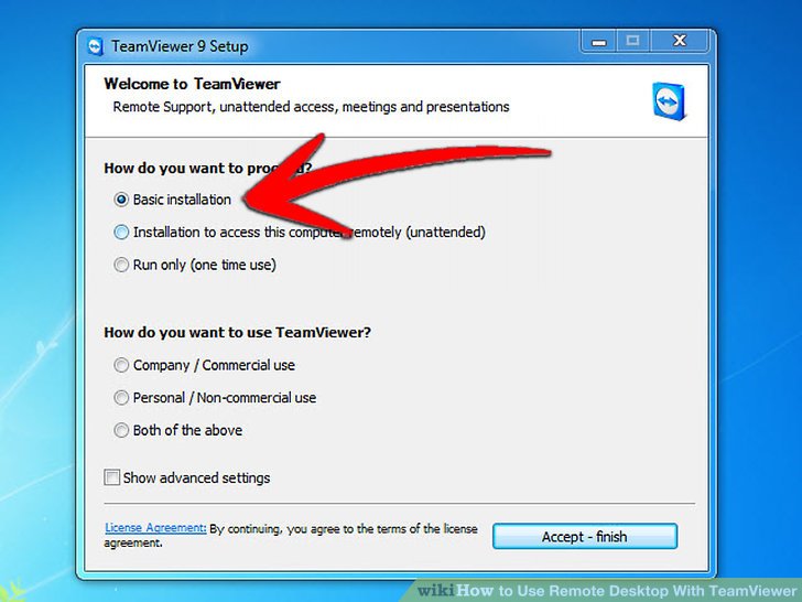 How to connect using teamviewer